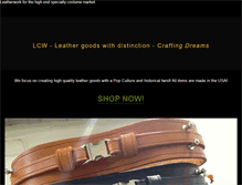 Tablet Screenshot of legendarycostumeworks.com